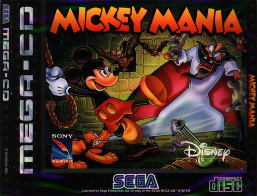Mickey Mania (Europe) Sega CD Game Cover